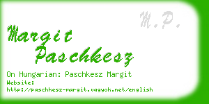 margit paschkesz business card